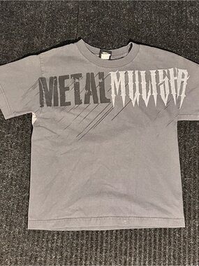 Metal Mulisha Gray and White Logo Tee